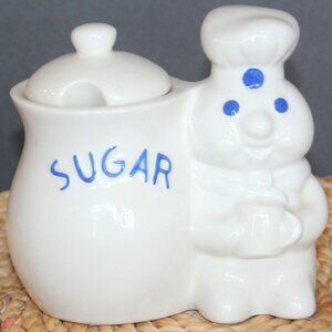 Vintage Pillsbury Dough Boy Sugar and Creamer